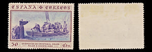 7922: Spain SG604 50c Blue & brown 1930 Sc#429 Mi513 Mint MNG C£14