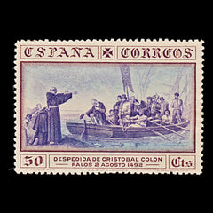 7922: Spain SG604 50c Blue & brown 1930 Sc#429 Mi513 Mint MNG C£14, view 3