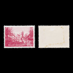 7923: Belgium SG1535 2+1F Carmine rose 1954 Sc#B562 Mi996 Mint MH C£16, view 2