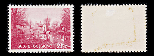 7923: Belgium SG1535 2+1F Carmine rose 1954 Sc#B562 Mi996 Mint MH C£16