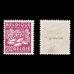 7924: Belgium SG1223 2.50F Red lilac 1948 Sc#380 Mi810 Mint MH C£10, view 2