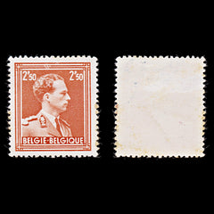 7925: Belgium SG755 2.50F Brick red 1951 Sc#291 Mi899A Mint MH C£11, view 1