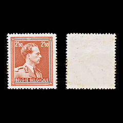 7925: Belgium SG755 2.50F Brick red 1951 Sc#291 Mi899A Mint MH C£11, view 2