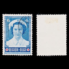 7926: Belgium SG1440 4+1F Red & Blue 1953 Sc#B536 Mi965 USed C£11, view 1