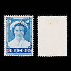 7926: Belgium SG1440 4+1F Red & Blue 1953 Sc#B536 Mi965 USed C£11, view 2