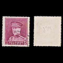 7930: Belgium SG591 10F Lilac rose 1931 Sc#236 Mi313 Used C£19, view 1