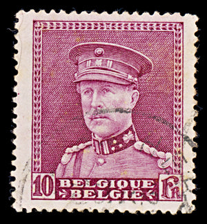 7930: Belgium SG591 10F Lilac rose 1931 Sc#236 Mi313 Used C£19