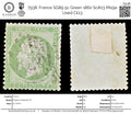 7938: France SG89 5c Green 1862 Sc#23 Mi19a Used C£13