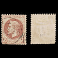 7941: France SG104 2c Red Brown 1862 Sc#30 Mi25 Used C£33