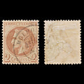 7942: France SG106 2c Chocolate 1862 Sc#30a Used C£55