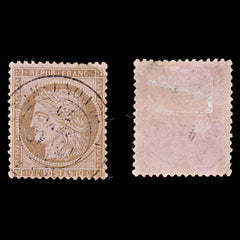7944: France SG194 10c Brown 1873 Sc#55 Mi49 Used C£15, view 1