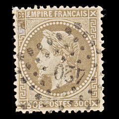 7946: France SG116 30c Brown 1867 Sc#34 Mi29a Used C£22, view 3