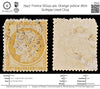 7947: France SG141 40c Orange yellow 1870 Sc#59a Used C£14