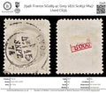 7948: France SG189 4c Grey 1872 Sc#52 Mi47 Used C£55