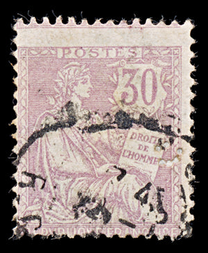 7949: France SG313 30c Violet 1902 Sc#137 Mi106 Used C£19