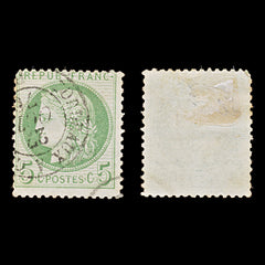 7955: France SG192 5c Green 1872 Sc#53a Mi48a Used C£13, view 2
