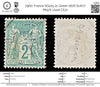 7960: France SG225 2c Green 1876 Sc#77 Mi57II Used C£22