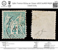 7961: France SG214 4c Green 1876 Sc#66 Mi58I Used C£75