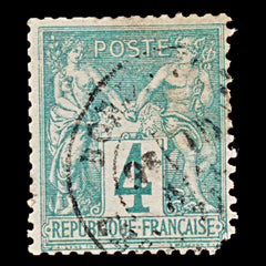 7961: France SG214 4c Green 1876 Sc#66 Mi58I Used C£75, view 3