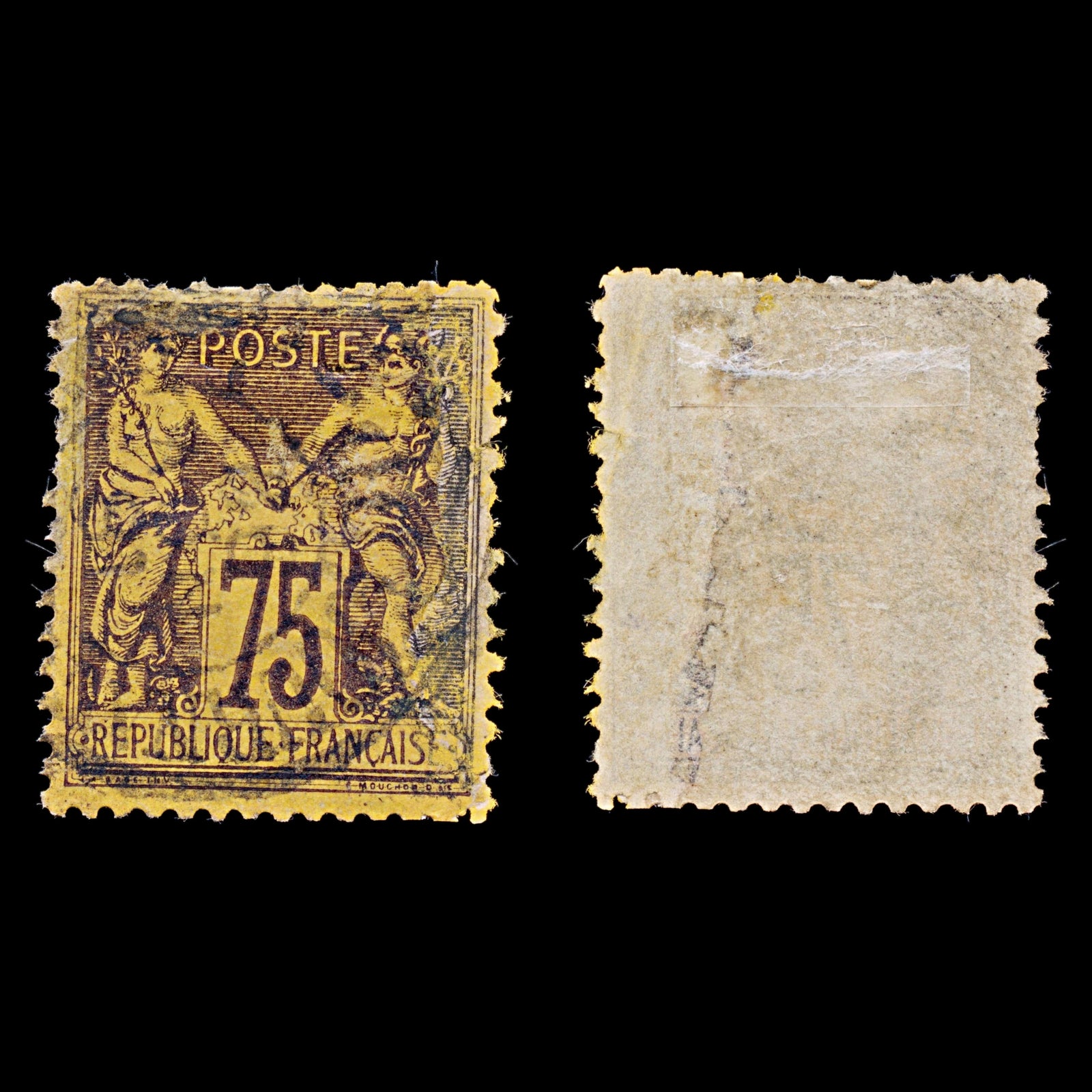 7965: France SG274 75c Brown 1890 Sc#102a Used C£50