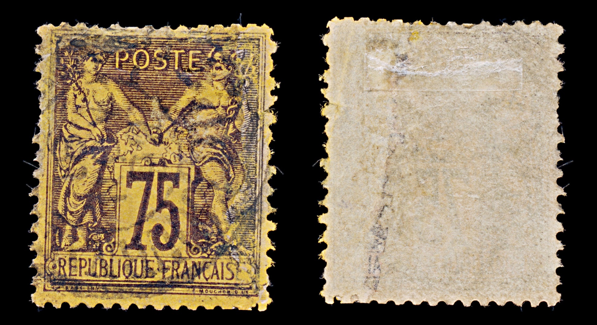 7965: France SG274 75c Brown 1890 Sc#102a Used C£50