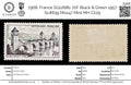 7968: France SG1268b 70F Black & Green 1957 Sc#839 Mi1147 Mint MH C£29