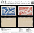 7969: France SG969/970 "Tourism" Set of 2 1947 Sc#C20/C21 Mi750a/751a Mint MH C£20