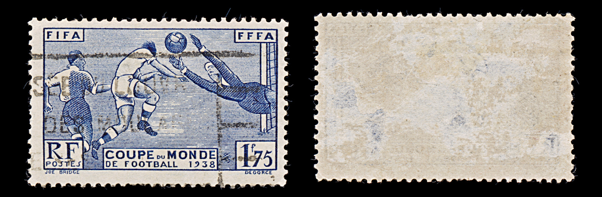 7971: France SG612 1.75F Dark ultramarine 1938 Sc#349 Mi427 Used C£17