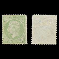 7974: France SG89 5c Green 1862 Sc#23 Mi19a Used C£13, view 1