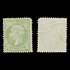 7974: France SG89 5c Green 1862 Sc#23 Mi19a Used C£13, view 2