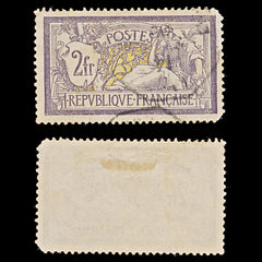 7979: France SG307 2F Violet & Yellow 1900 Sc#126 Mi99x Used C£100, view 1