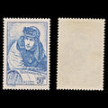 7980: France SG667a 50F Blue 1940 Sc#396 Mi474 Mint MNG C£12
