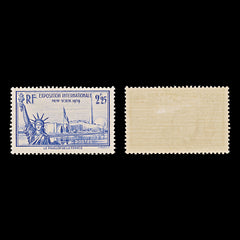 7983: France SG638 2.25F Violet ultramarine 1939 Sc#372 Mi444 Mint MH C£11, view 2