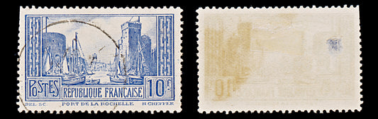 7984: France SG474b 10F Blue 1931 Sc#252 Mi241IIIa Used C£20