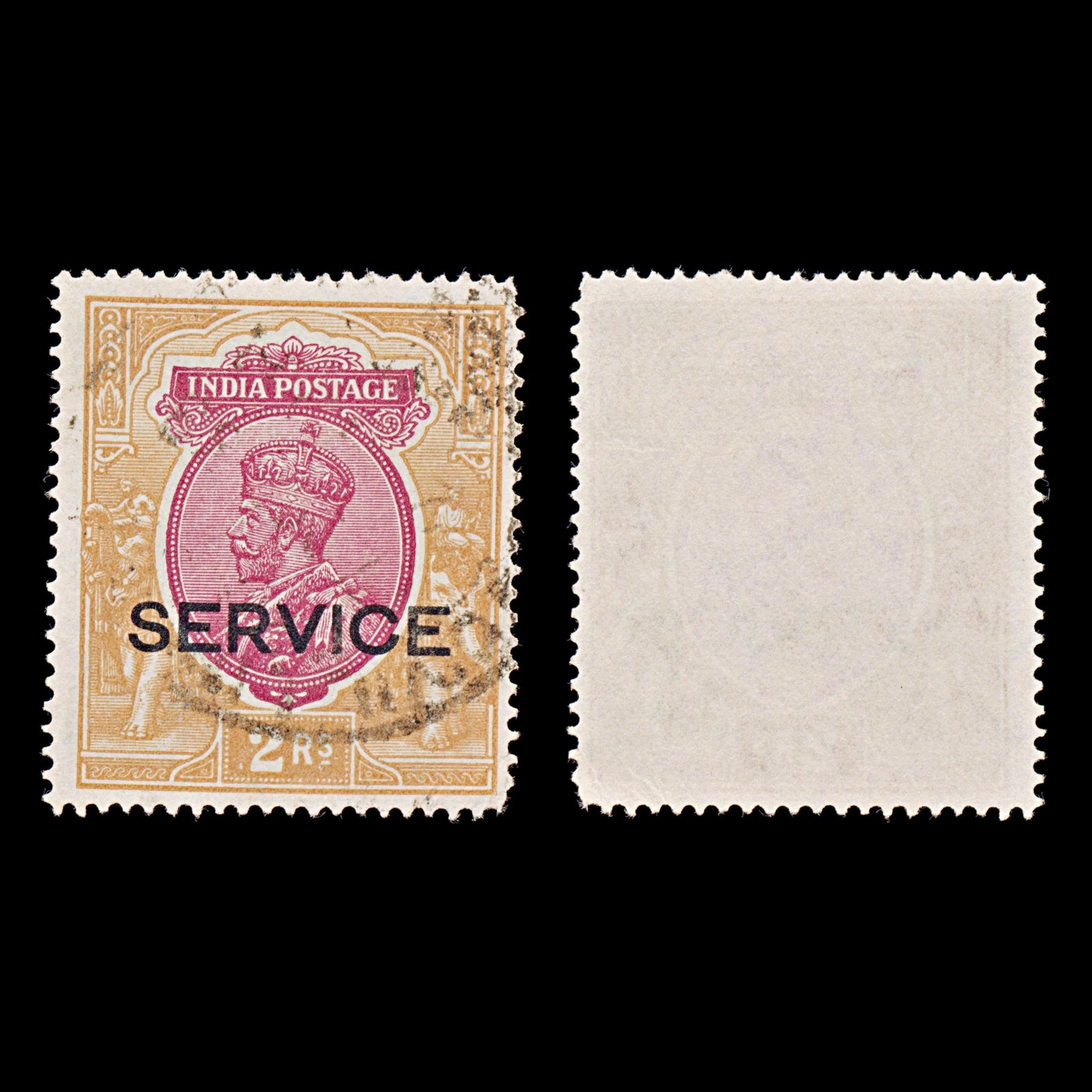 7999: India SGO118 2R Orange & Carmine 1930 Sc#O91 MiD83 Used C£16