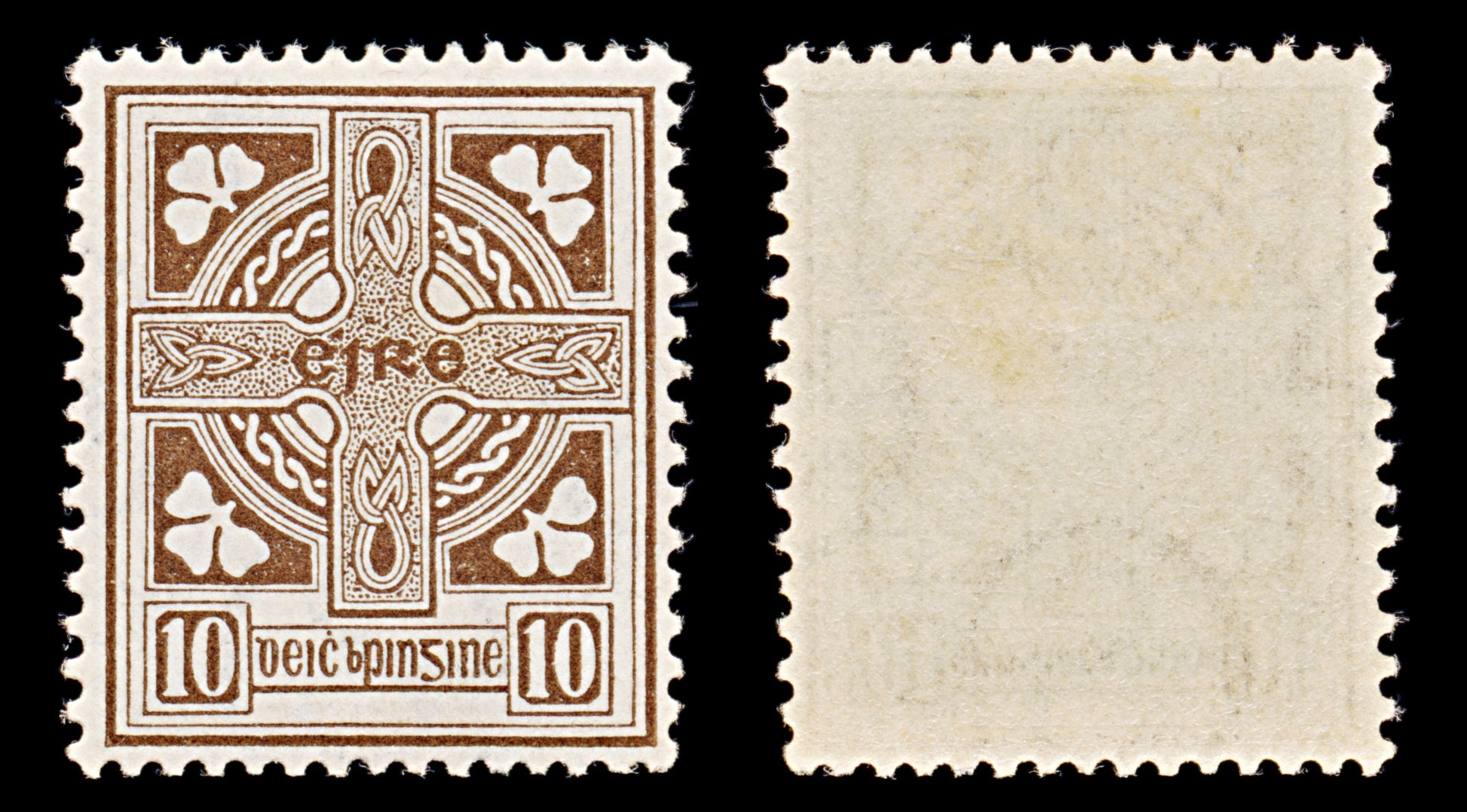 8000: Ireland SG81 10d Olive brown 1923 Sc#75 Mi50A Mint MVLH C£18