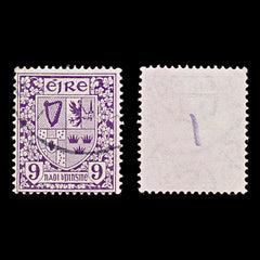8001: Ireland SG80 9d Deep violet 1923 Sc#74 Mi49A Used C£22, view 1