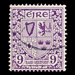 8001: Ireland SG80 9d Deep violet 1923 Sc#74 Mi49A Used C£22, view 3