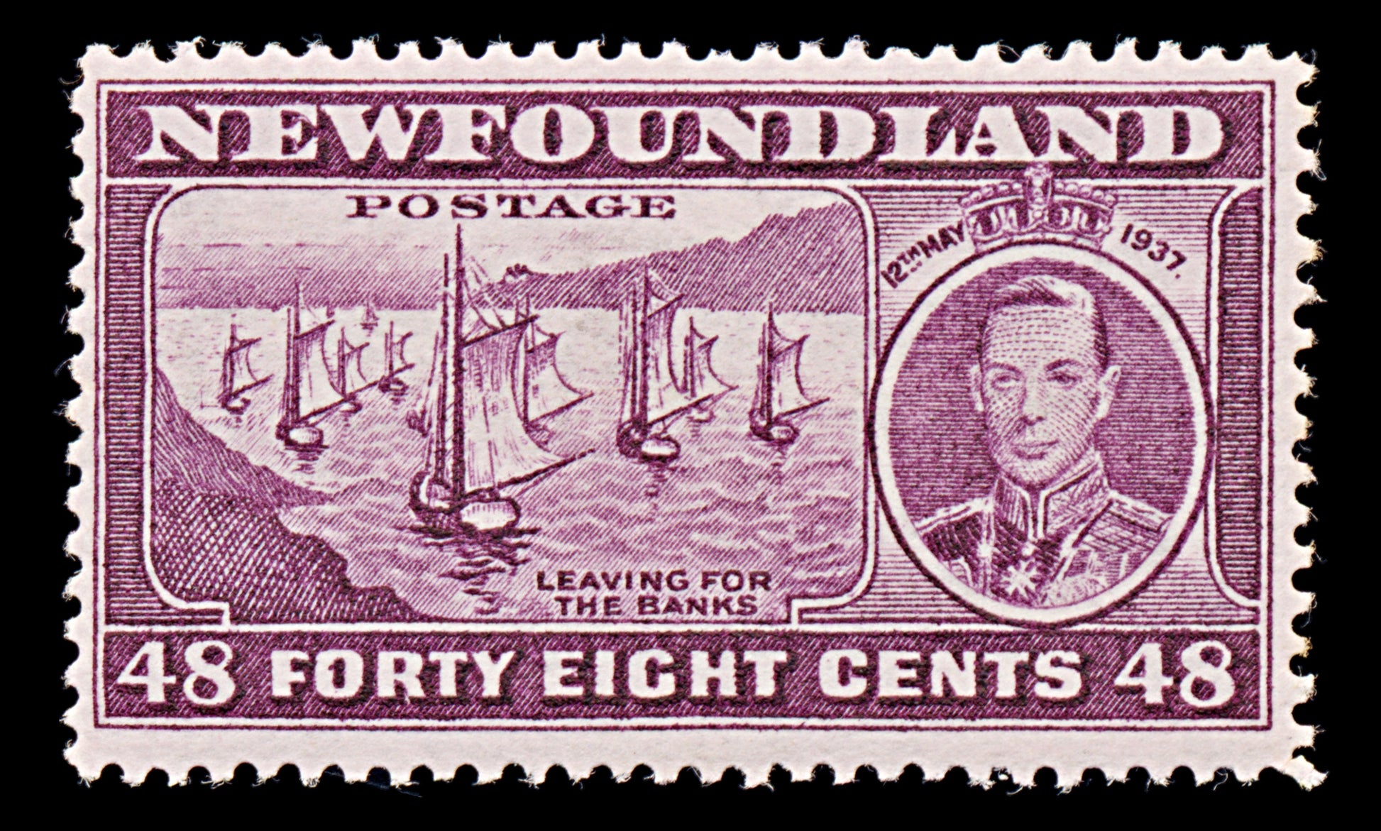 8006: Newfoundland SG267c P13½ 1937 Mi231A Mint MH C£17