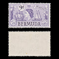 8009: Bermuda SG143b 9d Violet 1958 Sc#154 Mi140 Mint MLH C£12