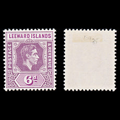 8032: Leeward Islands SG109 6d Purple 1938 Sc#110 Mi100a Mint MH C£35, view 1