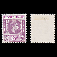 8032: Leeward Islands SG109 6d Purple 1938 Sc#110 Mi100a Mint MH C£35, view 2