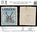 8036: Labuan SG90 2c Blue & Black 1897 Sc#73c Mi71 Mint MH C£30