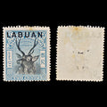 8036: Labuan SG90 2c Blue & Black 1897 Sc#73c Mi71 Mint MH C£30