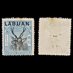 8036: Labuan SG90 2c Blue & Black 1897 Sc#73c Mi71 Mint MH C£30, view 1
