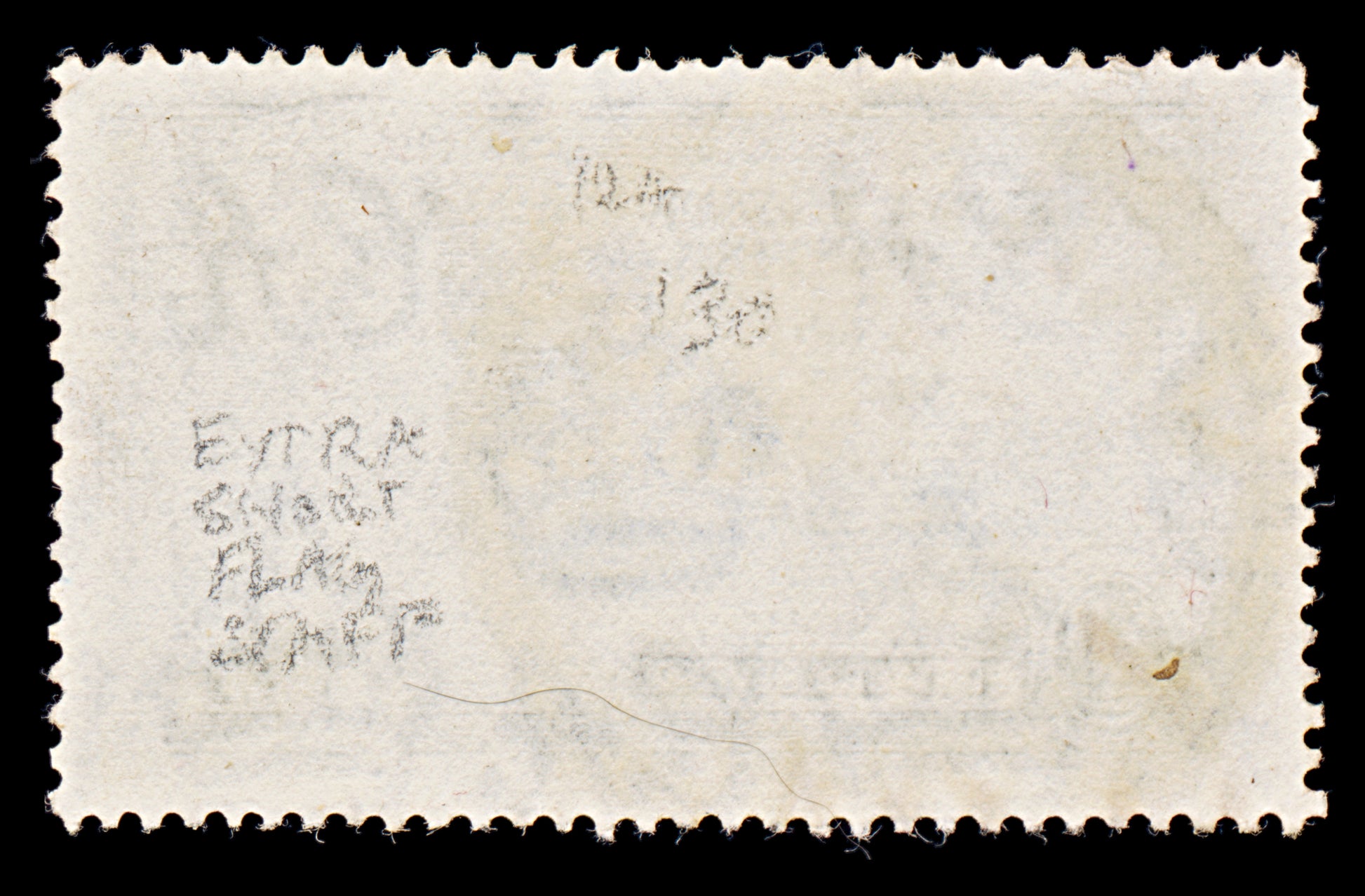 8037: KUT SG124f 20c Blue & Olive. Extra Flag Pole 1935 Used C£130