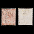 8039: Jamaica SG22 4d Red orange 1883 Sc#22a Used C£22