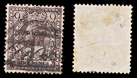 8041: Ireland SG8 9d Violet brown 1922 Sc#7 Mi7a Used C£45