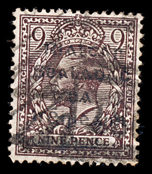 8041: Ireland SG8 9d Violet brown 1922 Sc#7 Mi7a Used C£45