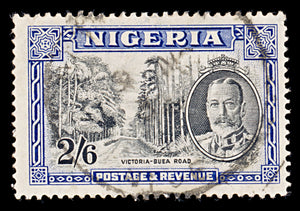 8043: Nigeria SG42 2s6d Blue & Black 1936 Sc#46 Mi39 Used C£45